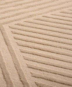 Alfombra escandinava - Serene Runa beige - close up, thumbnail