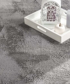 Alfombra pelo corto - Svea gris oscuro - close up, thumbnail
