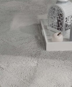 Alfombra pelo corto - Svea gris - close up, thumbnail