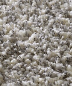 Alfombra pelo largo - Shaggy Prime blanco/plata - close up, thumbnail