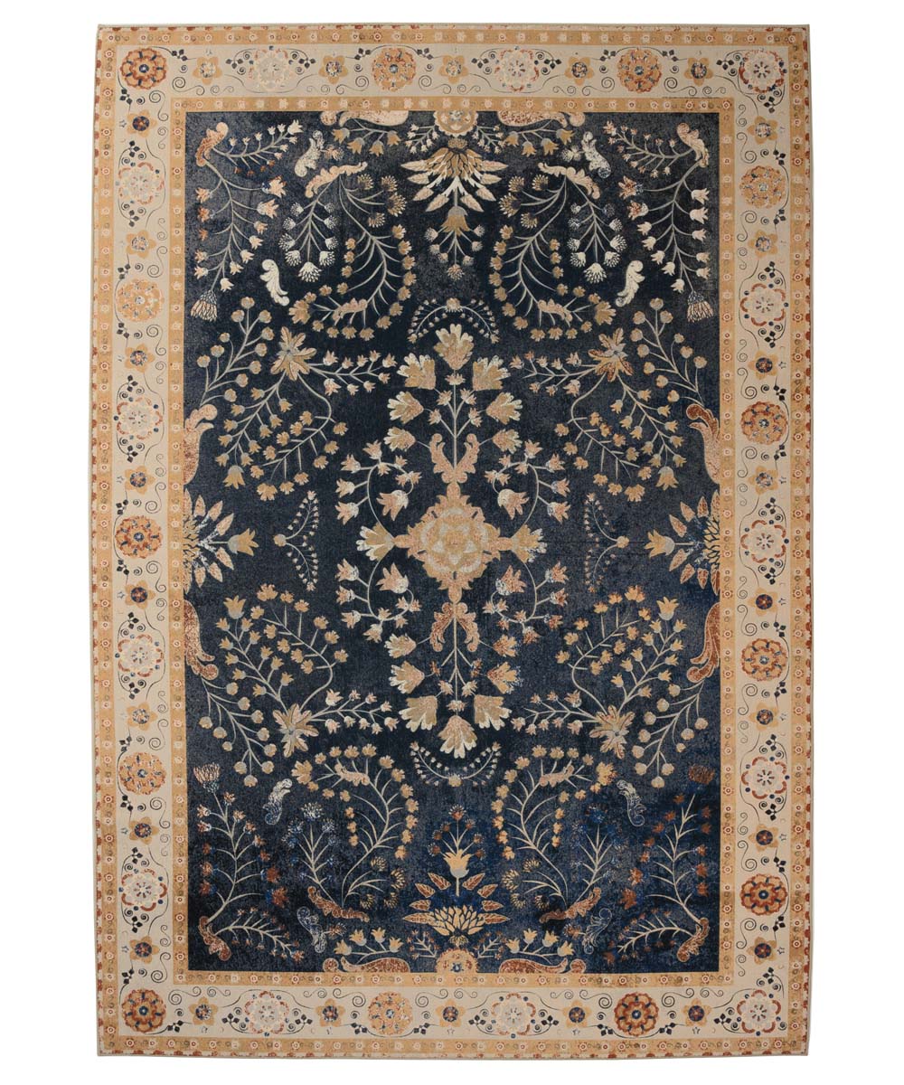 Alfombra exterior vintage - Valenca Sera azul oscuro - overzicht Alfombra exterior vintage - Valenca Sera azul oscuro - overzicht