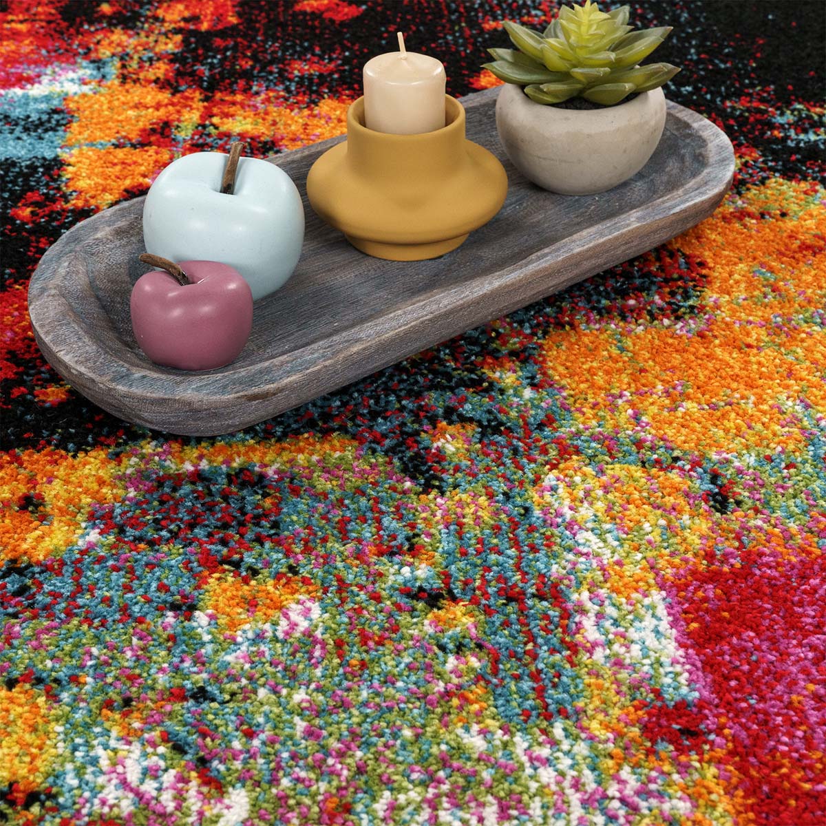 Alfombra moderna - Sanah multi - close up