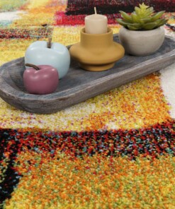 Alfombra moderna - Zayn multi - close up, thumbnail