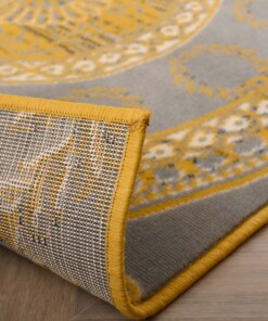 Alfombra patchwork - Ease Agatha Amarillo Mostaza