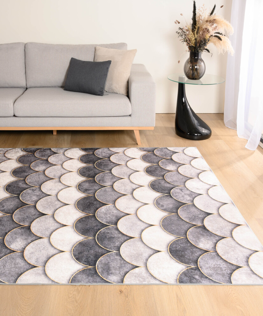 Wasbaar-vloerkleed-Moderna-grijs