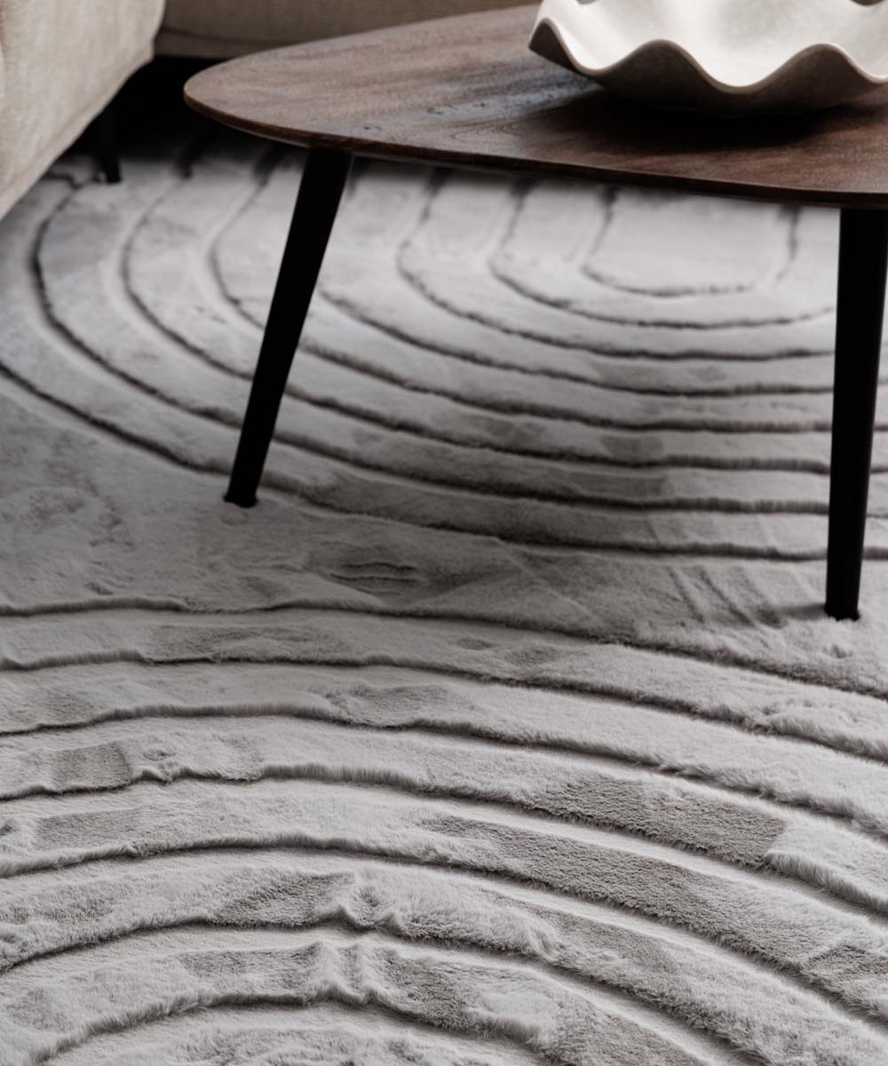 Alfombra suave - Carvy Gris Claro - close up Alfombra suave - Carvy Gris Claro - close up