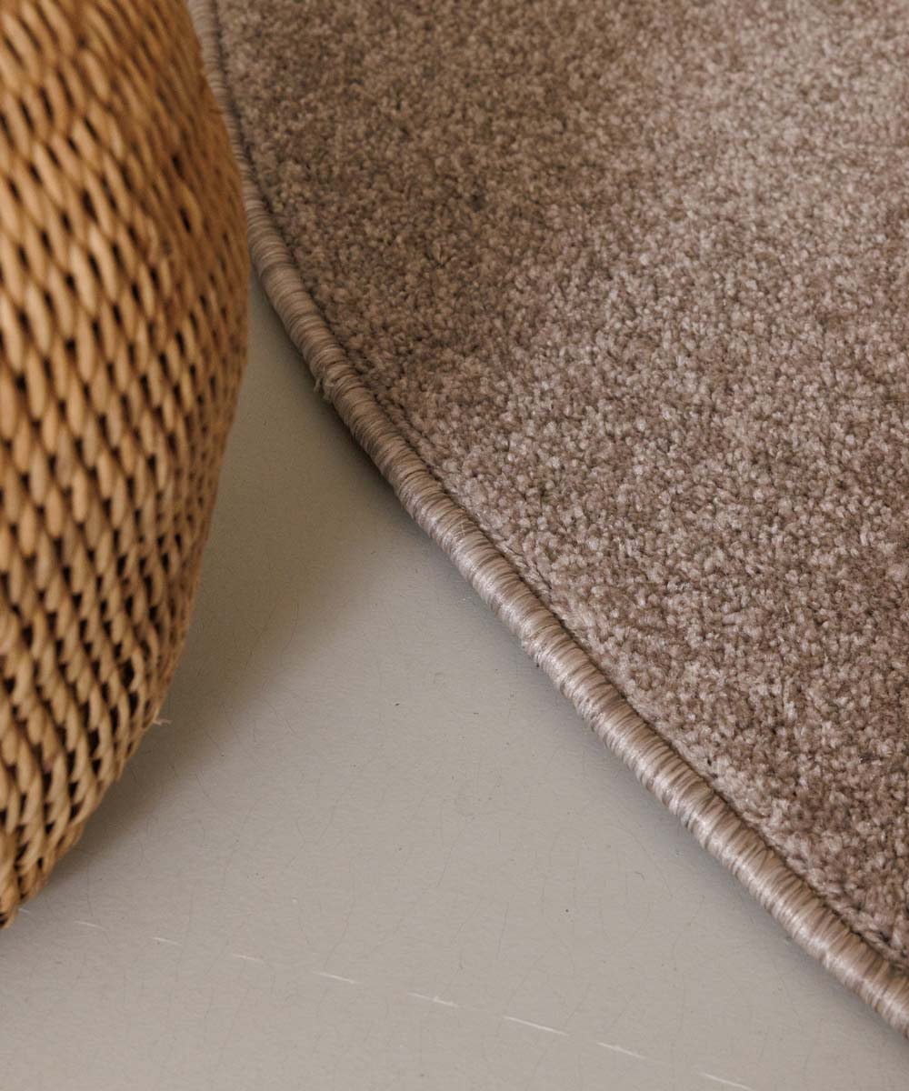Alfombra redonda de pelo liso Fine - Beige Alfombra redonda de pelo liso Fine - Beige