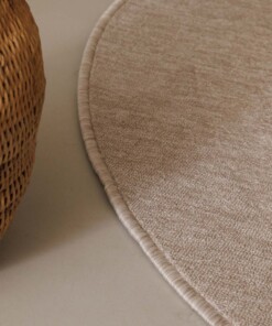 Alfombra buclé redonda Lush - Crema Alfombra buclé redonda Lush - Crema