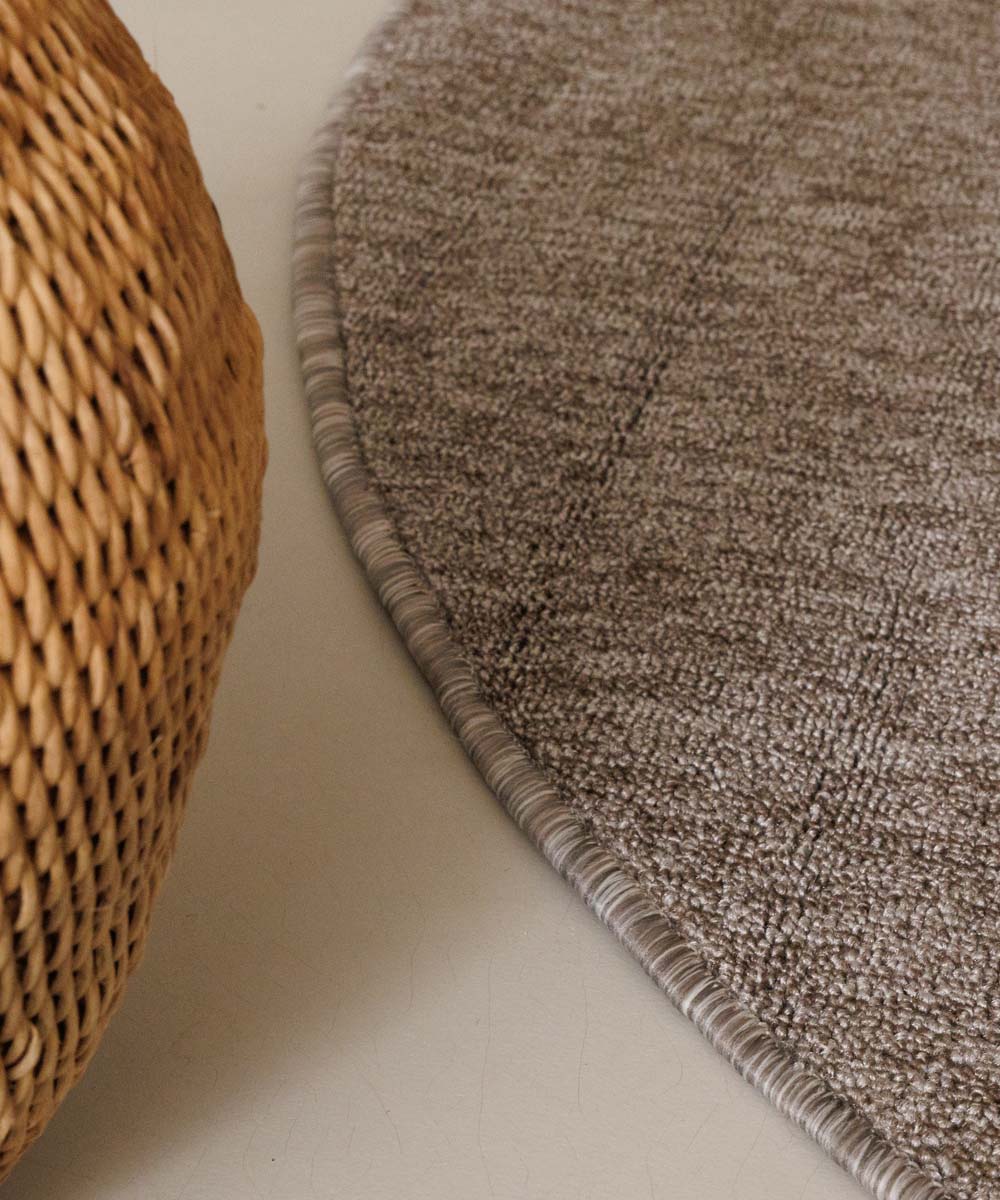 Alfombra buclé redonda Lush - Gris paloma Alfombra buclé redonda Lush - Gris paloma