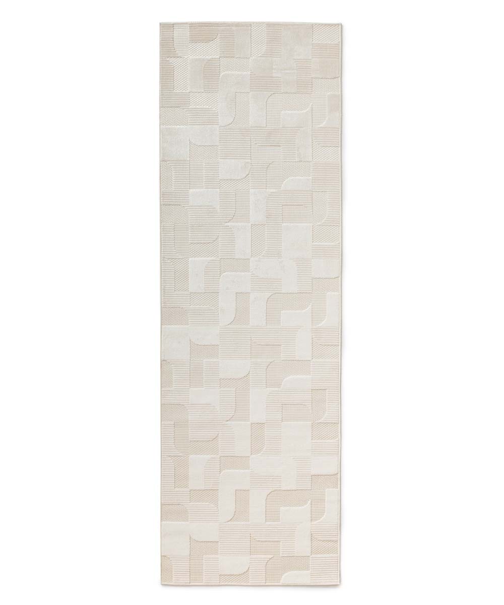 Alfombra de balcón - Elvora Curve crema - overzicht Alfombra de balcón - Elvora Curve crema - overzicht