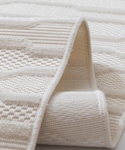 Alfombra de balcón - Elvora Flow crema - close up, thumbnail