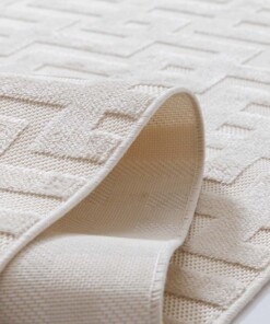 Alfombra de balcón - Elvora Grid crema - close up, thumbnail