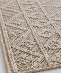 Alfombra de exterior Boho - Retreat Beige - close up, thumbnail