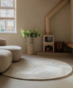 Alfombra de diseño redonda - Balans Dual marfil - sfeer