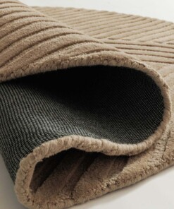 Alfombra de diseño redonda - Balans Field beige - close up, thumbnail