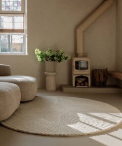 Alfombra de diseño redonda - Balans Tree marfil - sfeer