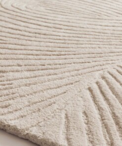 Alfombra de diseño redonda - Balans Tree marfil - close up, thumbnail