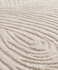 Alfombra de diseño redonda - Balans Tree marfil - close up, thumbnail