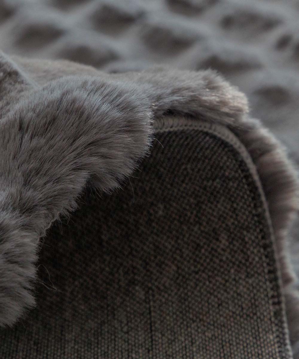 Alfombra suave - Cloud Gris - close up Alfombra suave - Cloud Gris - close up