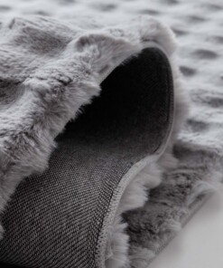 Alfombra suave para pasillos - Cloud Plata - close up, thumbnail