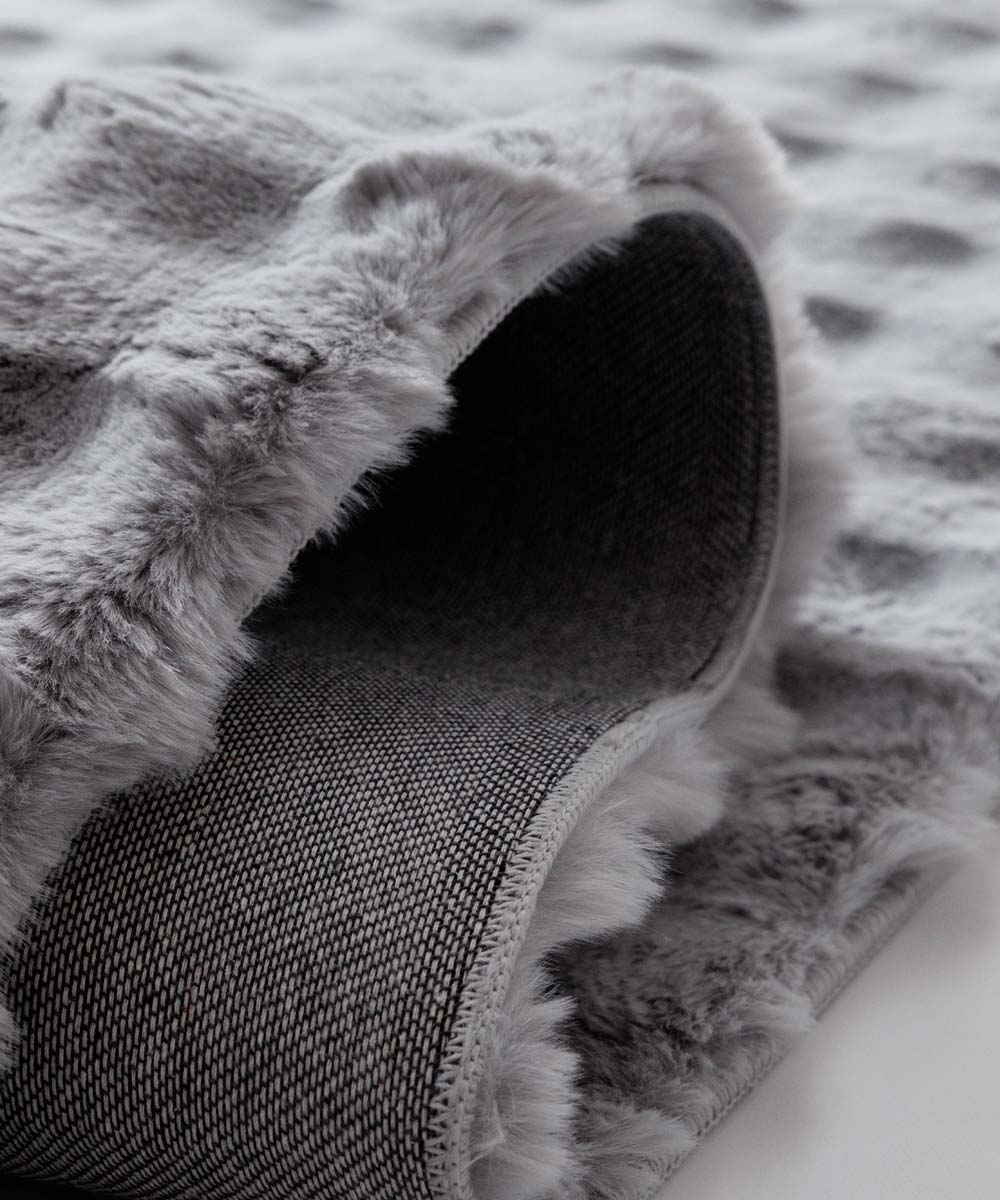 Alfombra suave - Cloud Gris - close up Alfombra suave - Cloud Gris - close up