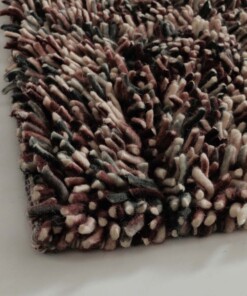 Alfombra de lana de pelo alto - Aurelia morado - close up, thumbnail