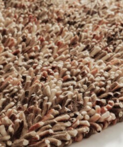 Alfombra de lana de pelo alto - Aurelia terracota - close up, thumbnail
