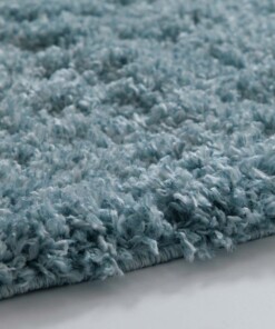 Alfombra de pasillo de pelo largo - Cozy Shaggy Azul claro - close up, thumbnail