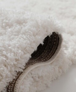 Alfombra de pasillo de pelo largo - Cozy Shaggy Blanco - close up, thumbnail
