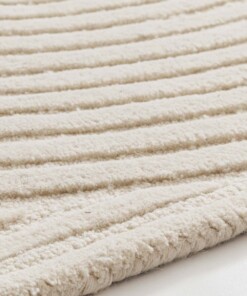 Alfombra Japandi - Balans marfil - close up, thumbnail