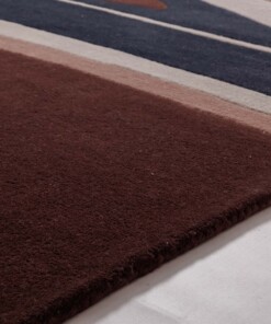 Alfombra moderna - Skulptur Canyon rojo/azul - close up, thumbnail