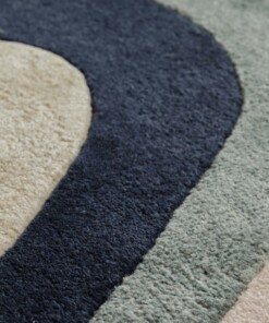 Alfombra moderna - Skulptur Flow multicolor - close up, thumbnail Alfombra moderna - Skulptur Flow multicolor - close up, thumbnail