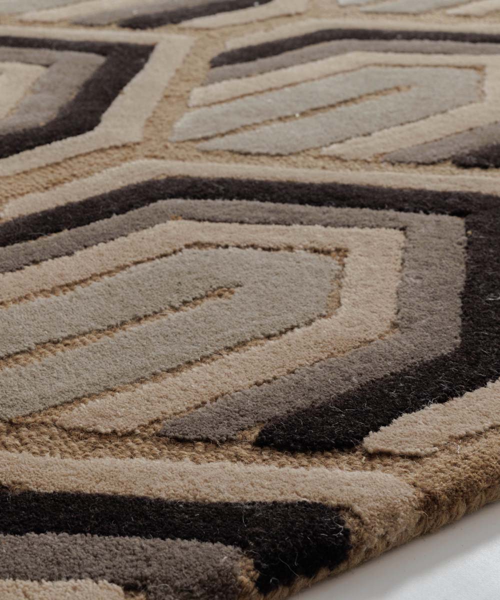 Alfombra moderna - Skulptur ocre - close up Alfombra moderna - Skulptur ocre - close up