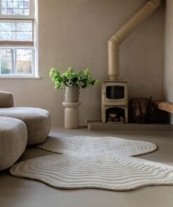 Alfombra de diseño orgánica - Balans Oyster marfil - sfeer