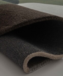 Alfombra de lana orgánica - Dune verde - close up, thumbnail