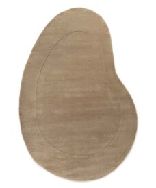 Alfombra de lana orgánica - Flyt Pebble beige - overzicht, thumbnail