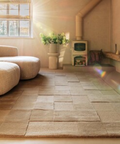 Alfombra retro - Summit Check beige - sfeer