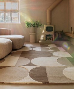 Alfombra retro - Summit Circles beige