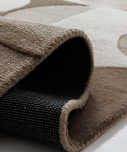 Alfombra retro - Summit Circles beige - close up, thumbnail