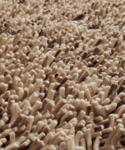 Alfombra redonda de lana - Aurelia marfil/beige - close up, thumbnail