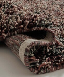 Alfombra redonda de lana - Aurelia morado - close up, thumbnail