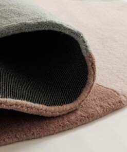 Alfombra redonda de lana - Dune albaricoque - close up, thumbnail