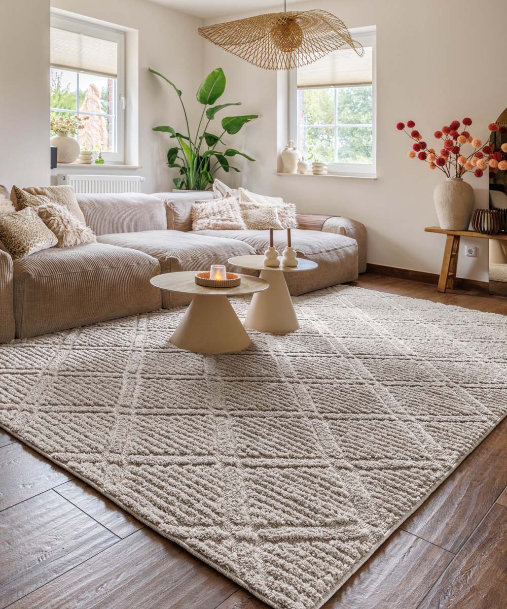 Alfombra de estilo escandinavo - Arc Gem Beige - sfeer Alfombra de estilo escandinavo - Arc Gem Beige - sfeer