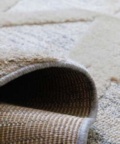 Alfombra de estilo escandinavo - Fjord Dvale Crema/Gris - close up, thumbnail Alfombra de estilo escandinavo - Fjord Dvale Crema/Gris - close up, thumbnail