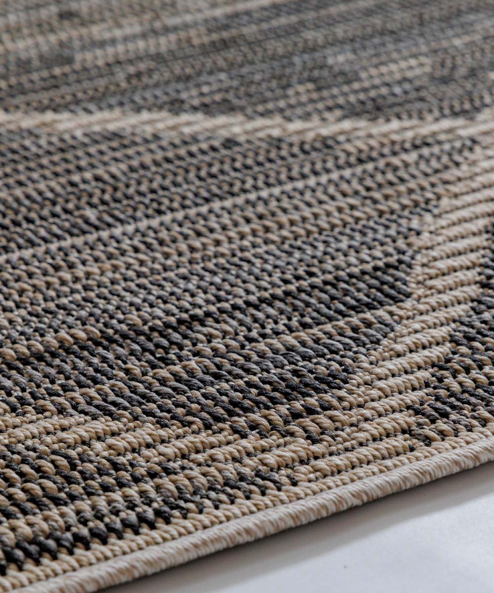 Alfombra cuadrada exterior a rombos - Sunny Beige - close up Alfombra cuadrada exterior a rombos - Sunny Beige - close up