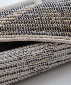 Alfombra cuadrada exterior a rombos - Sunny Beige - close up, thumbnail Alfombra cuadrada exterior a rombos - Sunny Beige - close up, thumbnail