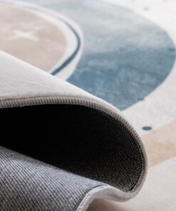 Alfombra infantil lavable - Fluffito Corazones Multicolor - close up, thumbnail