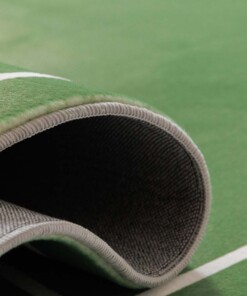 Alfombra infantil lavable - Fluffito Tiro Verde - close up, thumbnail