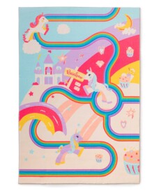 Alfombra infantil lavable - Snugway Unicornio Multicolor - overzicht, thumbnail