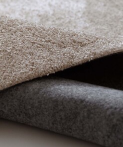 Alfombra redonda lavable - Fresh beige - close up, thumbnail